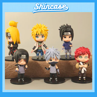 Mô hình Chibi Anime 6 nhân vật Naruto Minato Deidara Itachi Sasuke Gaara cao 11cm - Shin Case