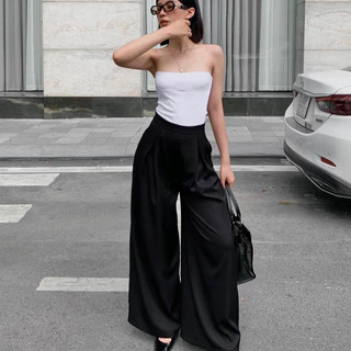 IWEAR • CLASSY PANTS - Quần lưng cao ống rộng