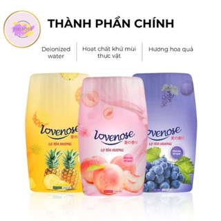 Lọ tỏa hương LOVENOSE dung tích 250ml hương nho đào dứa , lọ để thơm phòng khử mùi