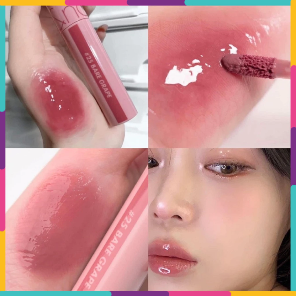 Son Romand Bóng Juicy Lasting Tint Màu Juicy 25 Bare Grape (Cool Nude) Màu Beige Ánh Hồng 5ML [CAM KẾT CHÍNH HÃNG]