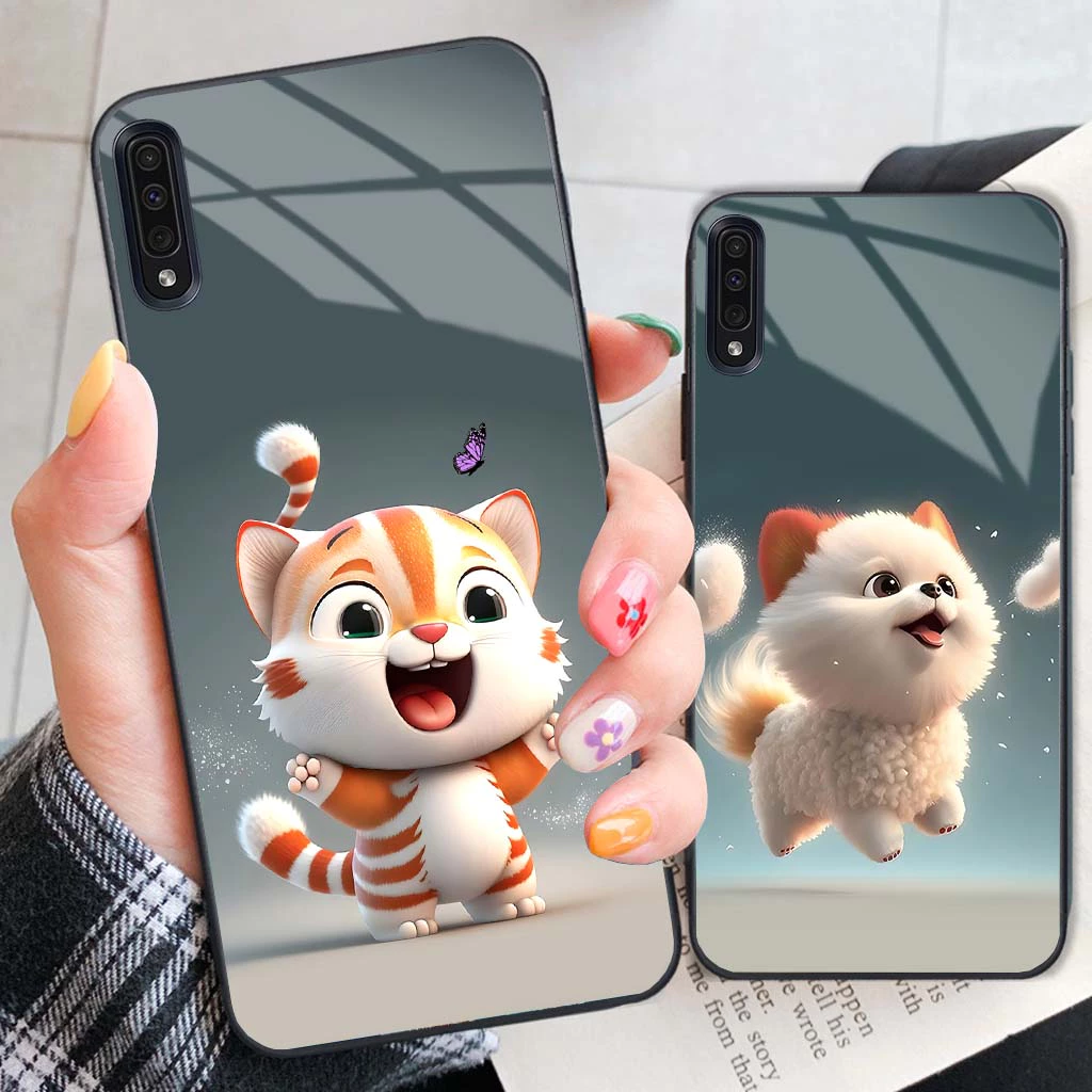 Ốp Lưng Samsung A30S, A50, A50S, A70, A7 2018 Thiết kế bộ 12 con giáp siêu cute