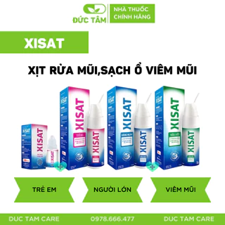 ✅ Xịt mũi nước biển sâu XISAT phòng ngừa sổ mũi, ngạt mũi và viêm xoang 75ml-NHÀ THUỐC ĐỨC TÂM [CHÍNH HÃNG]