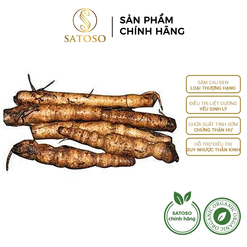 Sâm Cau Đen (Tiên mao) thượng hạng tốt cho sinh lực nam giới thương hiệu SATOSO gói 1kg