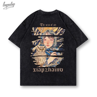 Áo thun nam cổ tròn BEEYANBUY áo phông hình tay lỡ T-shirt unisex ulzzang 100% cotton-Y0310