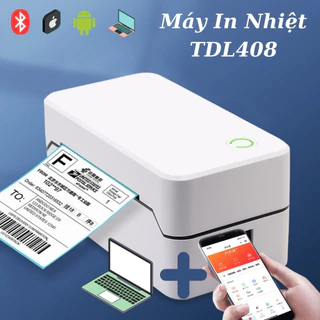 Máy In Nhiệt TDL408, In Qua Điện Thoại + Máy Tính, Là Dòng Máy chuyên in đơn hàng các sàn TMĐT, các bên vận chuyển