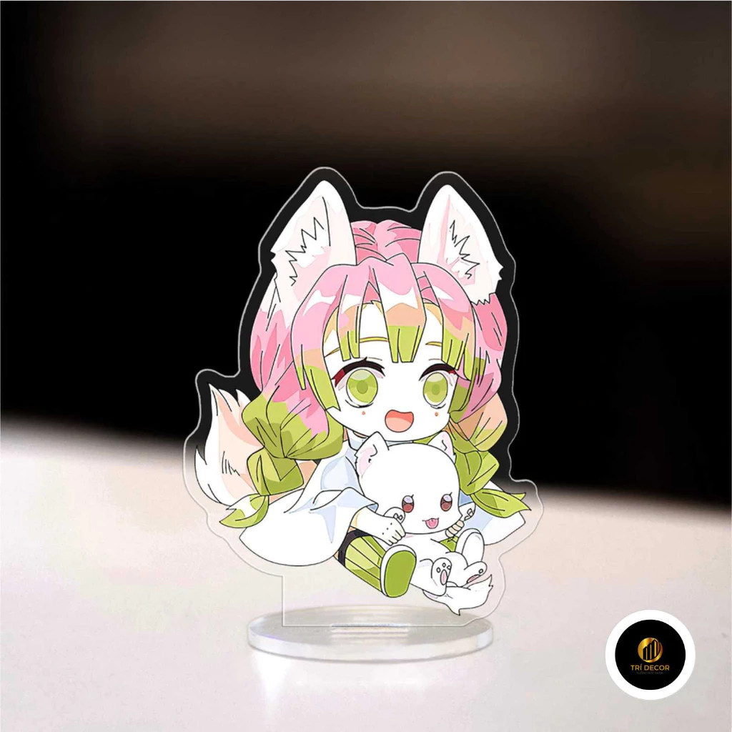 Mô hình Standee anime Kimetsu no Yaiba chibi Tanjiro Zenitsu Nezuko Inosuke Demon Slayer Manga Nhật Bản cao 8cm