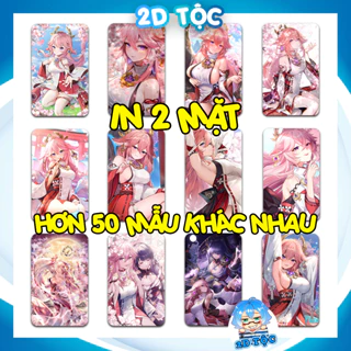 [HÀNG CÓ SẴN] Thẻ Card Bo Góc in 2 mặt Yae Miko Game Genshin Impact (1) - Giấy Dày Cứng - Có Cán Màng – 2D Tộc Shop