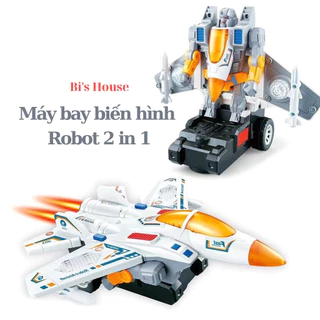 Đồ chơi máy bay biến hình robot 2 in 1 có nhạc và đèn