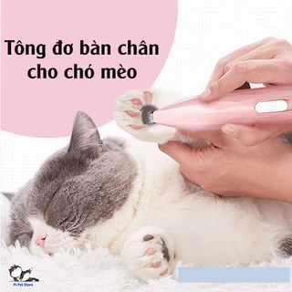 Tông đơ bàn chân cho chó mèo - Máy tỉa lông chân thú cưng sạc USB full phụ kiện