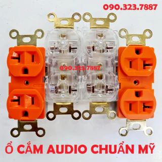 Ổ cắm điện chuyên dụng Audio tiêu chuẩn MỸ - 20A. Loại tốt, Có tai tiện lợi.