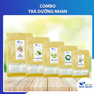 Combo 5 loại trà kiểm soát cân nặng an toàn, tiêu mỡ, detox cơ thể phù hợp cho người ăn kiêng - Thảo Dược Hạnh Nguyên