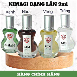 (giá tốt) Dầu Kimagi Xanh,Trắng,Vàng,Nâu Chính hãng Thoa nhức mỏi, côn trùng cắn, massage 9ml