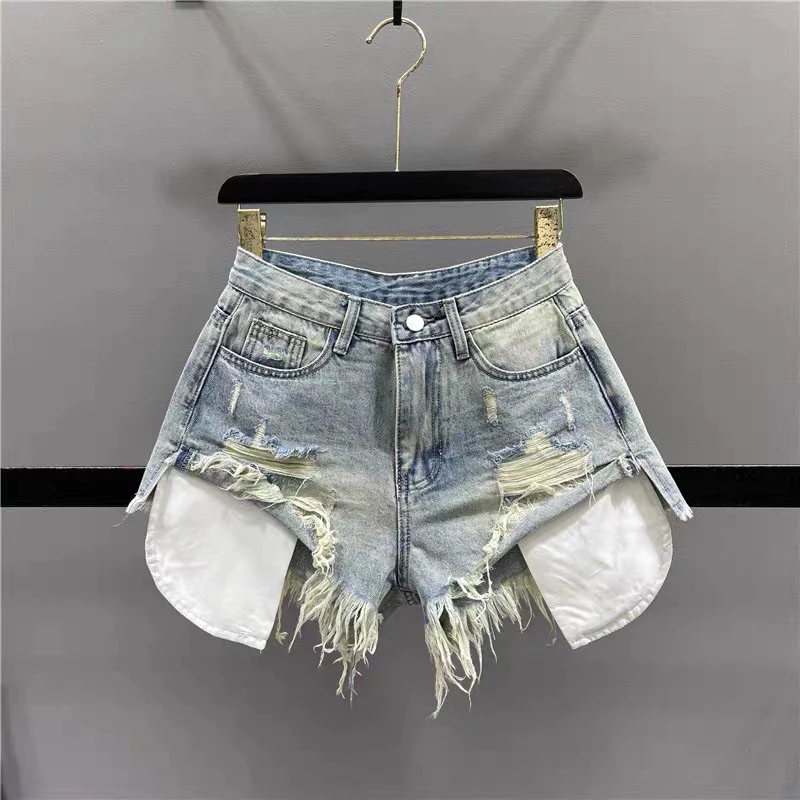 Quần short Quần đùi jeans denim bò rách tua rua lộ túi HiNa Clothing QS004 QCCC QCL1