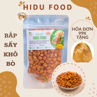 Bắp rim khô bò lá chanh HiDu Food giòn tan đậm vị gói dùng thử 50gr