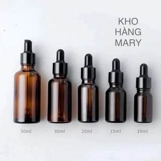 Chai NÂU THUỶ TINH NHỎ GIỌT 100ml / 50ml / 30ml / 20ml / 10ml / 5ml - CHAI ĐỰNG TINH DẦU / CHIẾT MỸ PHẨM