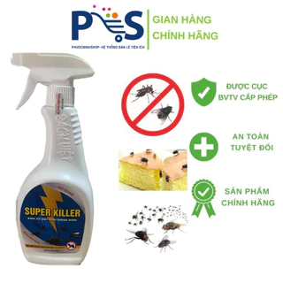 Chai xịt ruồi bình xịt ruồi không mùi super killer 500ml