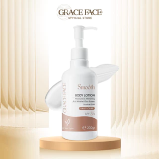 Sữa dưỡng thể toàn thân dưỡng ẩm trắng sáng da Grace Face Smooth Body Lotion 200ml