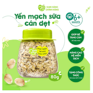 Yến Mạch Sữa Hữu Cơ Loại 1 - Dẻo Mịn Sánh Cho Bé Ăn Dặm - Mămmy 80g