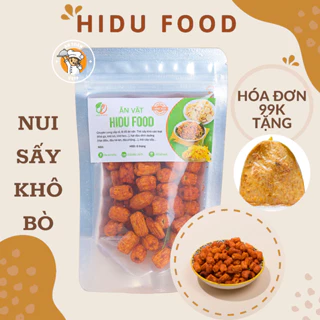 Nui sấy bò lá chanh đậm vị giòn tan đồ ăn vặt HiDuFood