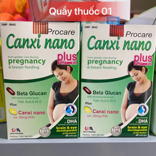 Canxi Nano DHA Procare cho mẹ bầu hộp 30 viên