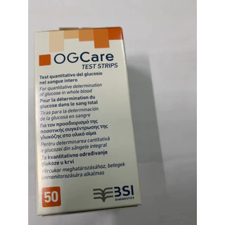 que thử đường huyết ogcare 50 que trong 1 lọ