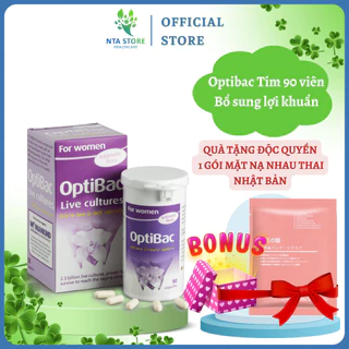 Men Vi Sinh Optibac Tím (30v/90v) Phòng Ngừa Phụ Khoa Vùng Kín Cho Phụ Nữ Optibac Probiotics For Women