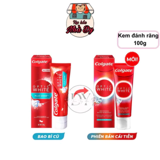 Kem Đánh Răng Colgate Optic White Trắng Răng Tinh Thể Khoáng Trắng 100g/Tuýp