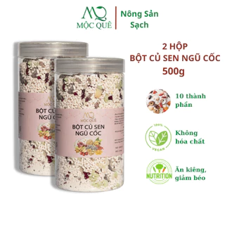 Combo 2 Bột Củ Sen Ngũ Cốc Mộc Quê 500g/Hộp Hỗ Trợ Ăn Kiêng