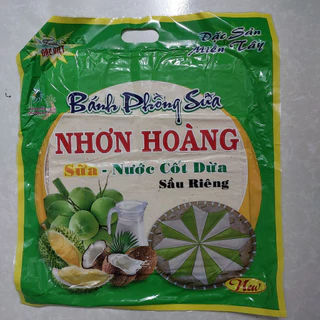 5 bich bánh phồng sữa nước cốt dừa sầu riêng hiệu NHƠN HOÀNG - 220g/bịch