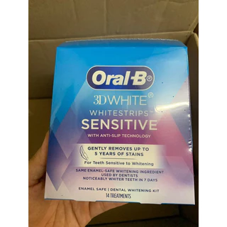 MIẾNG DÁN TRẮNG RĂNG ORAL-B 3D WHITE WHITESTRIPS ÚC (14 gói 28 miếng dán)