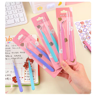 Nhíp Gắp Sticker Washi Tape Nhiều Màu Pastel Xinh Xắn Dành Cho Học Sinh Que Lấy Gỡ Đa Năng