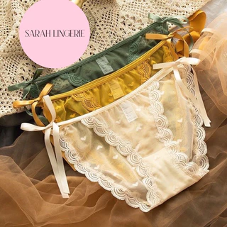 QUẦN LÓT LƯỚI CỘT DÂY VIỀN REN MỀM Sarah Lingerie Cao Cấp ms 3399