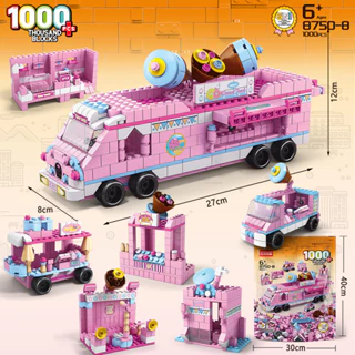 Lego xe kem, xe cứu thương, mô hình lắp ráp thông minh, đồ chơi học tập, phát triển tư duy và khả năng học hỏi cho trẻ.