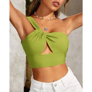 ( ORDER SHEIN ) Áo croptop cut-out cá tính - UNYN TOP