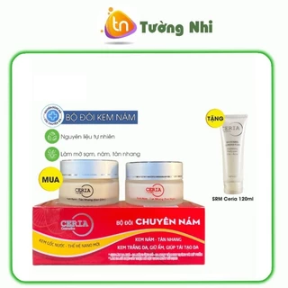 Kem Cặp Chuyên Nám Tàn Nhang CERIA 30g + 30g Tặng Kèm Sữa Rửa Mặt Ceria