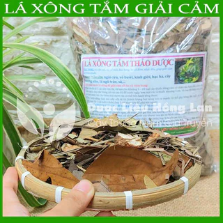 Thảo dược LÁ XÔNG TẮM GIẢI CẢM SỐ.T khô sạch đóng gói 500gram - congtyduoclieuhonglan