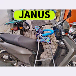 Ghế ngồi xe máy Janus cho bé , Ghế ga xếp gấp gọn an toàn cho bé
