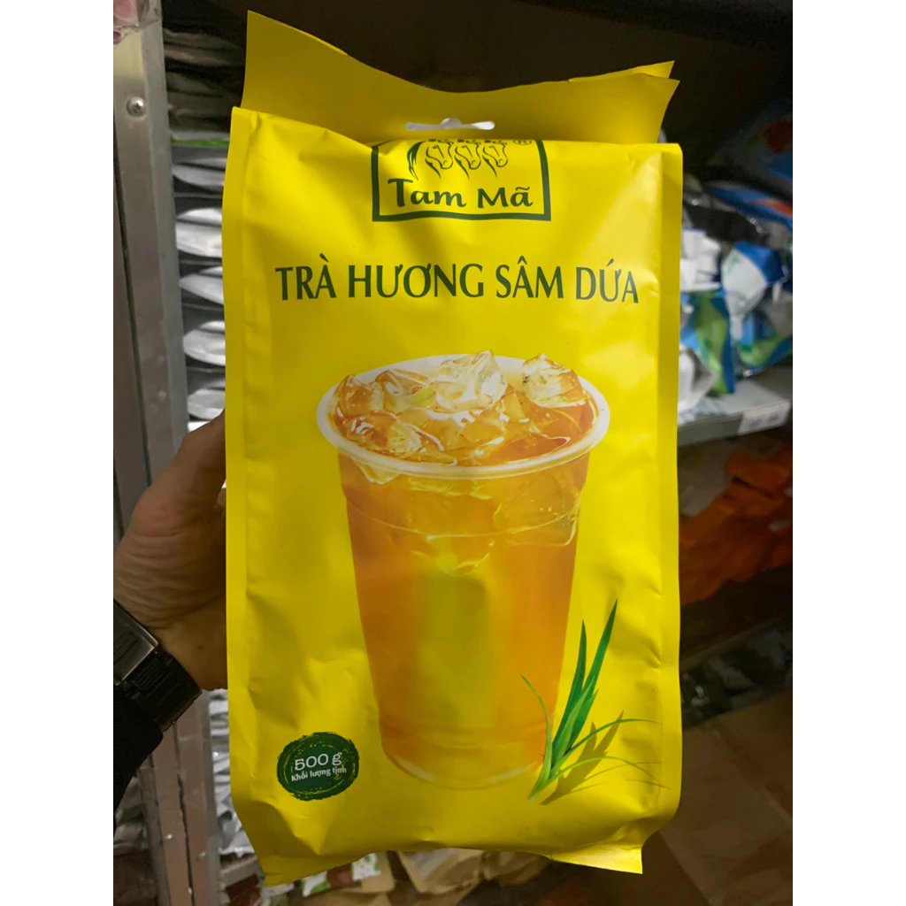 Trà Hương Sâm Dứa TAM MÃ Gói 500gr - Làm Trà Chờ Cho Các Quán Cafe, Trà Sữa