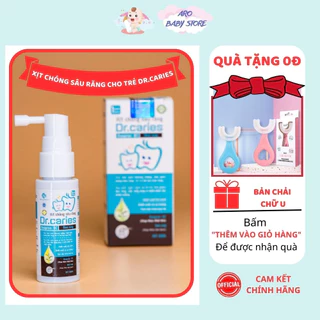 Xịt chống sâu răng Dr.caries, Ngừa nhiệt miệng, ngăn chặn mảng bám gây viêm lợi, chống oxy hóa ngừa sâu răng ( 30ml)