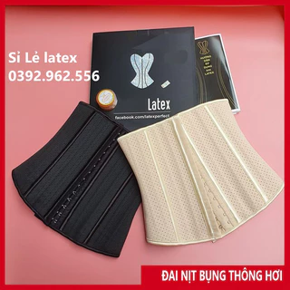 Đai Nịt Bụng Latex Sau Sinh THÔNG HƠI Đeo Không Lộ Viền ( TẶNG THƯỚC DÂY )