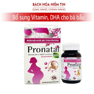 Viên uống bổ sung DHA cho bà bầu Pronatal - bổ sung vitamin và khoáng chất cần thiết cho phụ nữ mang thai - Hộp 30 viên