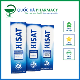 Xịt mũi Xisat Hằng Ngày (xanh dương) giúp sạch khuẩn, giảm nghẹt mũi chai 75ml - Quốc Hà Pharmacy