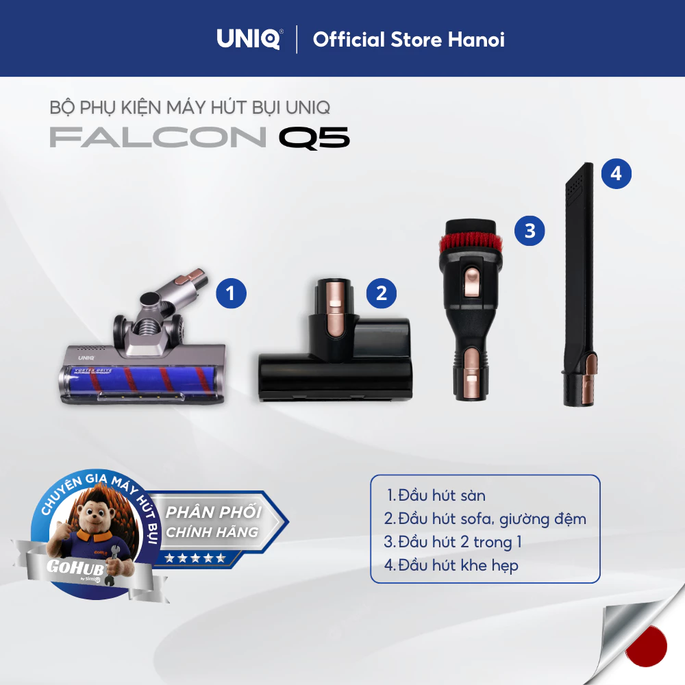 Bộ Phụ kiện của Máy hút bụi UNIQ FALCON Q5