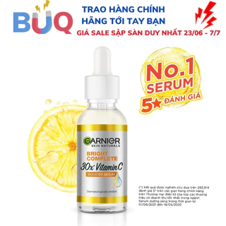 Tinh chất Garnier Dưỡng Sáng Da & Mờ Thâm Vitamin C - Garnier Bright Complete 30x Booster Serum 30ml