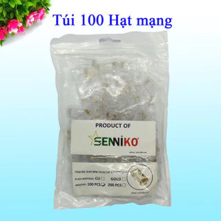 Hạt mạng Seniko , hạt mạng RJ45 loại tốt, đầu bấm mạng loại tốt chuyên dùng bấm mạng Lan, mạng camera