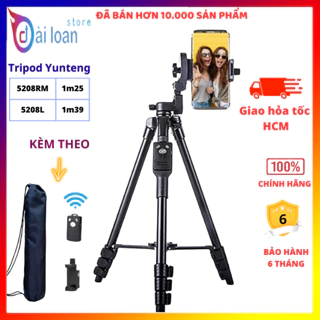 Chân đế điện thoại - Tripod máy ảnh Yunteng VCT-5208/ 5208L, phụ kiện chụp ảnh quay video livestream