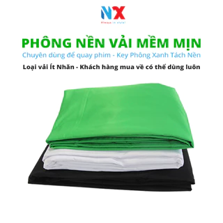 [Hỏa tốc] Phông Nền Vải Mềm Mịn kích thước lớn 3x6m chụp Studio, Quay Phim Tách Nền chuyên nghiệp