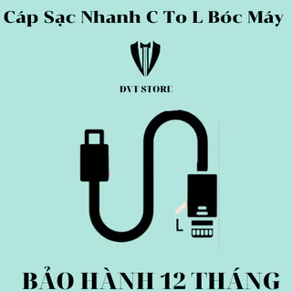 Cáp Sạc Nhanh C TO L Zin Bóc Máy - Sạc Nhanh Các Dòng IP - Bảo Hành 12 Tháng