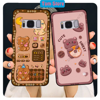 Ốp lưng Samsung S8 - S8 Plus - S8+ in hình caro gấu thỏ, gấu bear cute