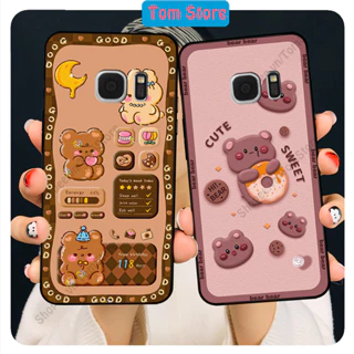 Ốp lưng Samsung Note 5 - S6 - S6 Edge - S7 - S7 Edge in hình caro gấu thỏ, gấu bear cute